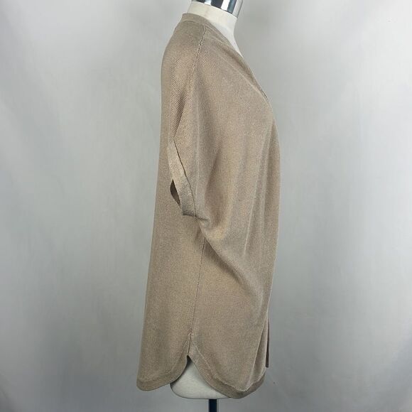 Etcetera Tan Knit Short Sleeve Vest - Picture 2 of 5